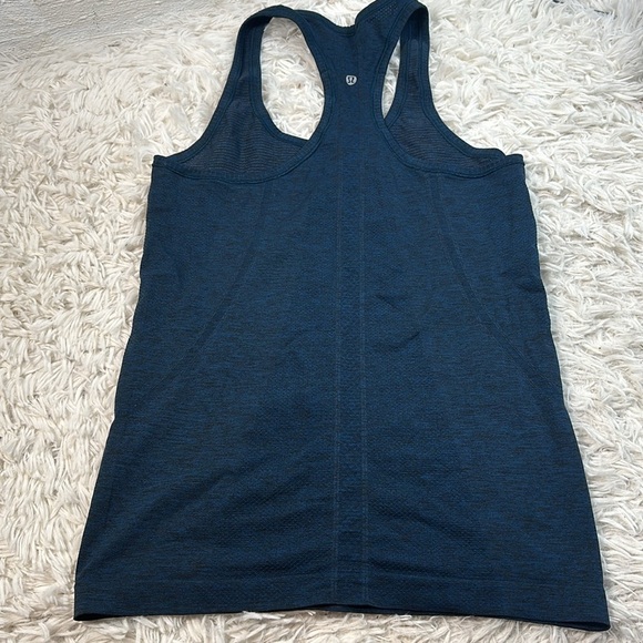 Lululemon Swiftly Tech Racerback Tank Top Blue Black - Picture 4 of 4